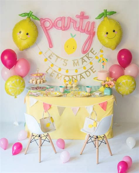 Lemon Party Inspiration for a Lemon or Lemonade Birthday Party — Sugar Moon Bloom | Lemonade ...