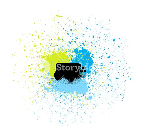 Colored Paint Drops Vector Royalty-Free Stock Image - Storyblocks