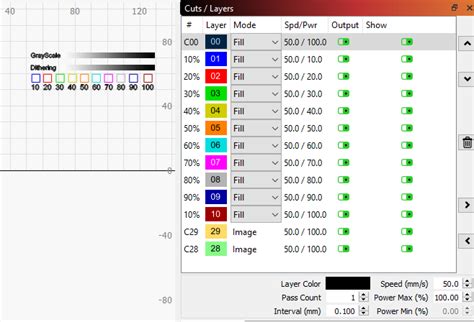 Lightburn settings for ortur laser master 2 - starbxa