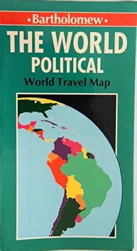 POLITICAL - ATLANTIC Centered - (Bartholomew World Travel Map S.) £3.80 - PicClick UK