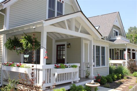 planters, porch roof structure, house colors, | Craftsman style homes, Cottage style homes ...