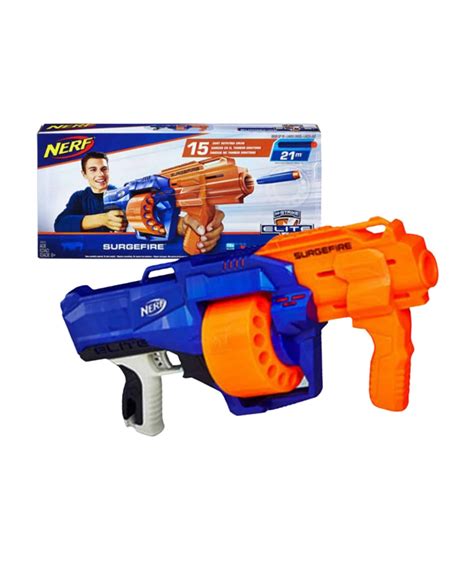 Pistol Mainan Nerf Gun N-Strike Elite Surgefire + Papan Target Otomatis - Mamasewa.com