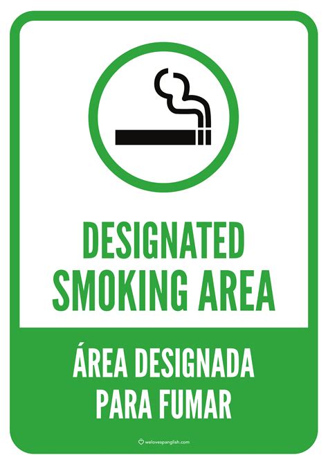 Smoking Area Signs | Poster Template