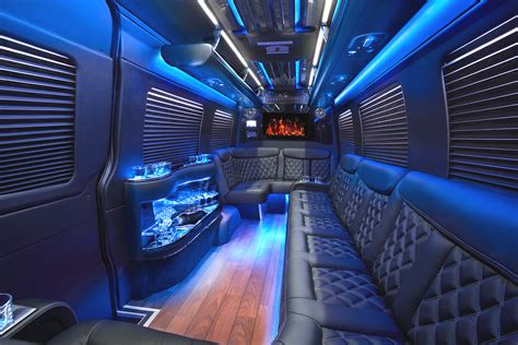 Sprinter Van Limo J Seating Black 3 - aspen limousine service