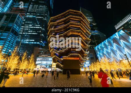 The Hudson Yards Mall is decorated for Christmas with their “Shine ...