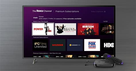 New Premium Subscriptions on The Roku Channel