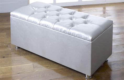 *NEW* Ottoman Storage Blanket Box in Faux Leather