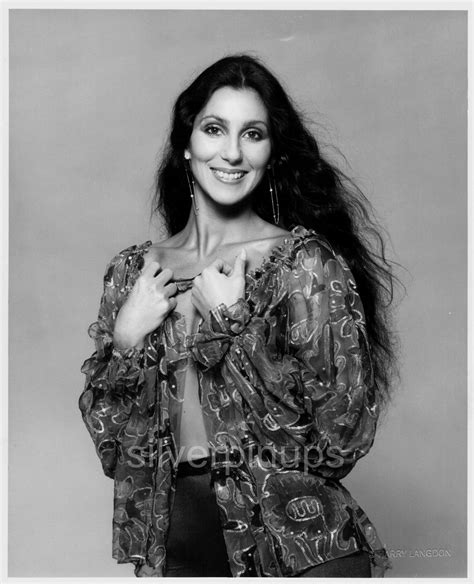 Orig 1970’s CHER Disco Glamour.. FASHION Portrait by HARRY LANGDON ...