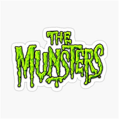 "THE MUNSTERS LOGO" Sticker for Sale by promoboy | Redbubble