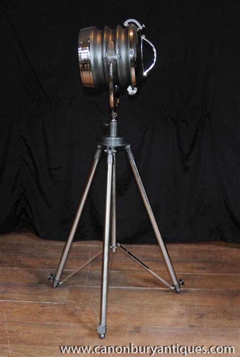 Chrome Tripod Floor Lamp Architectural Lighting Light Interiors