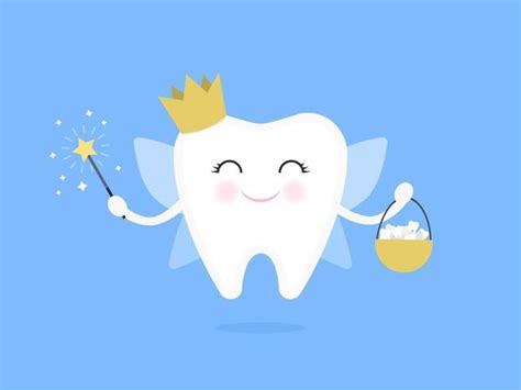 Dibujos animados hada de los dientes ilustración vectorial plana | Hada de los dientes ...