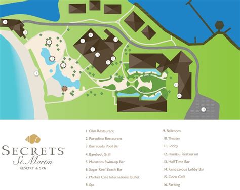 Secrets St. Martin Resort & Spa map - Travel resort maps