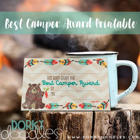 Summer Camp Award Free Printable | Camp awards, Reading camp ideas, Craft activities for kids