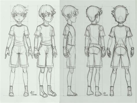 Character turnaround by Aleru-92 on DeviantArt