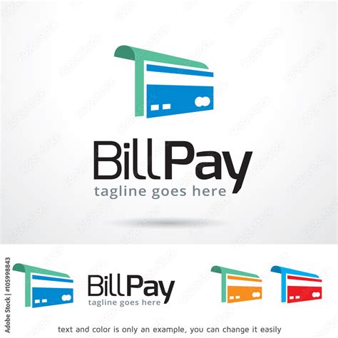 Bill Pay Logo Template Design Vector Stock 벡터 | Adobe Stock