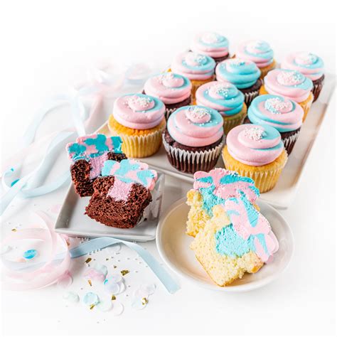 Gender Reveal Cupcakes | Sweet Flour Bake Shop