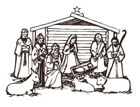 Free Free Religious Christmas Clipart Black And White, Download Free Free Religious Christmas ...