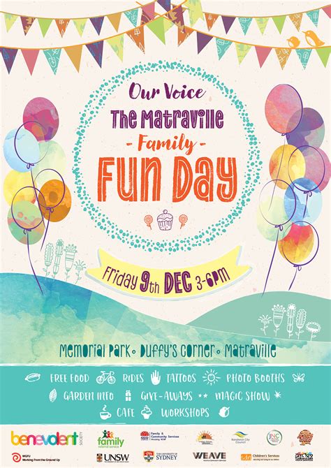 Saki Design Studio Sahil Kitchell - Fun Day poster design