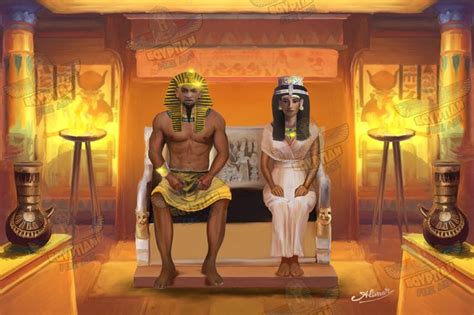 Original Painting - The Black African Egyptian King and Queen - King ...