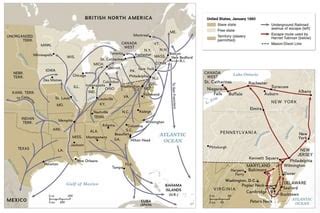 Map of the Underground Railroad used by Runaway Slaves : r/MapPorn