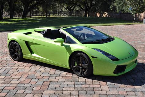 Lime Green Lamborghini Gallardo Spyder