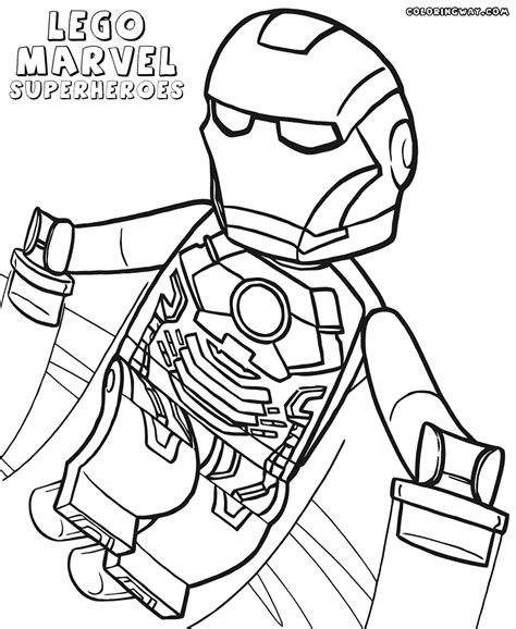 Printable Lego Superhero Coloring Pages The adventures of people ...