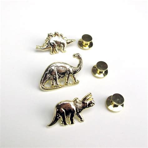 Dinosaur Pin Set | Dinosaur pin, Ross geller, Bling