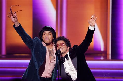 Bruno Mars Wins Record of the Year Grammy for Record-Tying Third Time