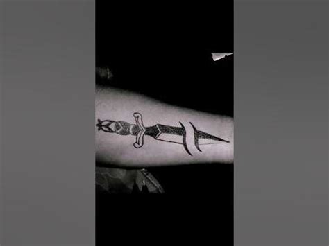 Khanjar tattoo | tattoo making on arm #khanjar #shorts - YouTube