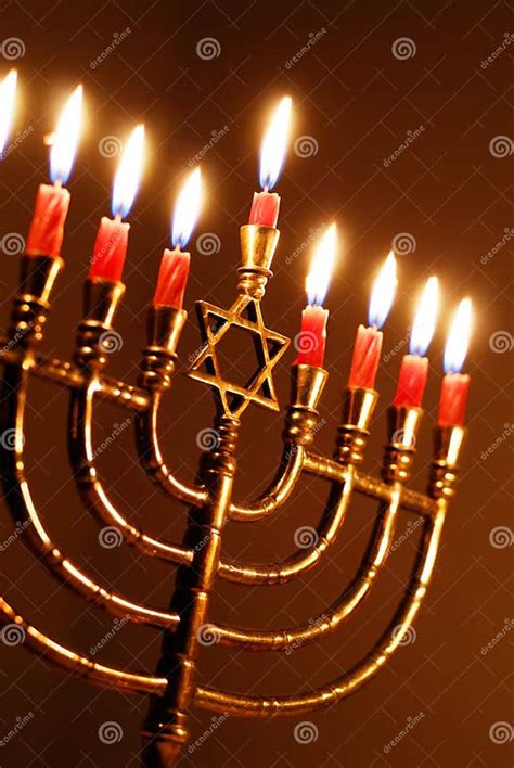 Hanukkah Candles stock photo. Image of hanuka, glow, gold - 27749414