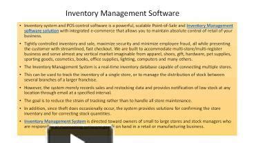 PPT – Inventory Management Software , Inventory Management Solutions ...