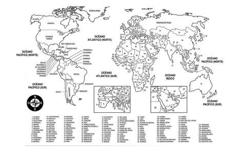 Planisferio con Nombres - Entorno Turístico