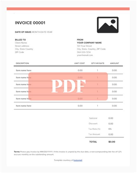 Free Freelancer Invoice Templates - TrulySmall