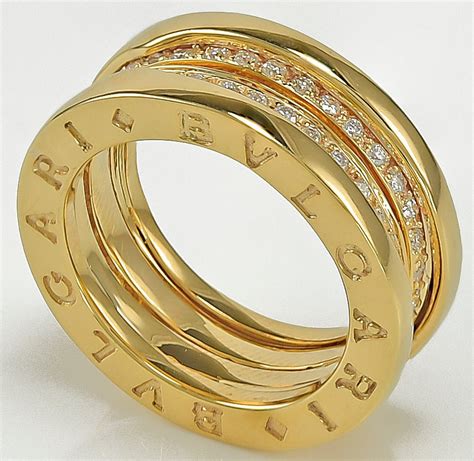 Bulgari Diamond Gold B.Zero Ring at 1stDibs | bulgari bzero, b zero ring