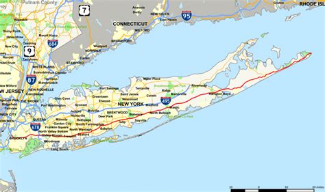 Long Island Blank Map - Map Of Long Island Blank (New York - Usa) - Printable Map Of Long Island ...