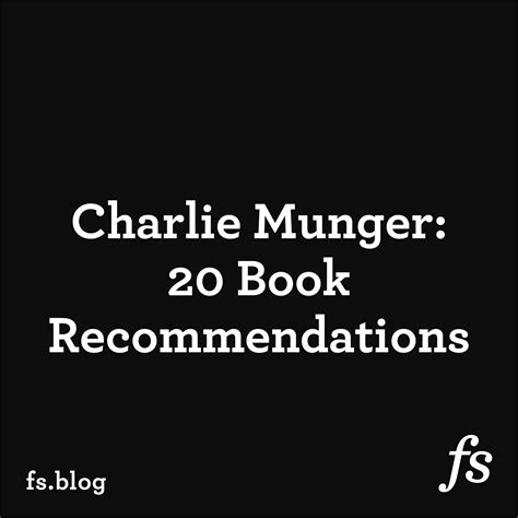 Charlie Munger: 20 Book Recommendations That will Make you Smarter