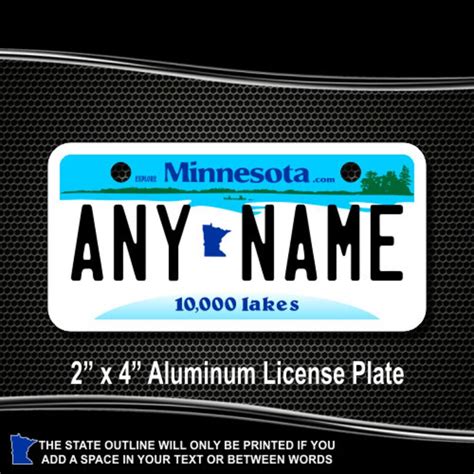 Personalized Minnesota Novelty License Plates 5 Sizes for | Etsy