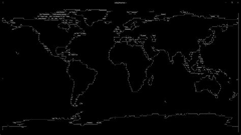 asciiworld - world map depicted in ASCII - Page 2 of 3 - LinuxLinks