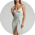 Artola Midi Dress - Front Cut Out Long Sleeve Dress in Blurred Dreams ...