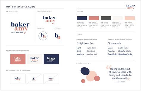 Custom Brand Identity Design for Baker Amy — Natsumi Nishizumi Design