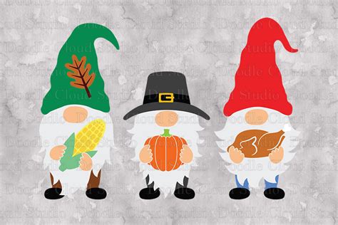 Gnome SVG, Autumn Gnome Svg, Fall Gnome Svg, Thanksgiving Svg. By Doodle Cloud Studio ...