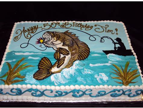 Pin by Dana Norris O'Steen on Camper-fishing theme cakes | Fish cake, Bass fish cake, Fish cake ...