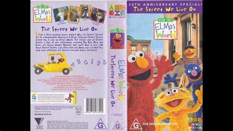 Sesame Street Elmo's World The Street We Live ON Australian VHS - YouTube