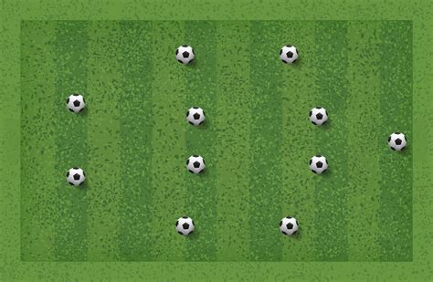 4-4-2 Soccer game tactic. Layout position for coach. Vector. 4161843 Vector Art at Vecteezy