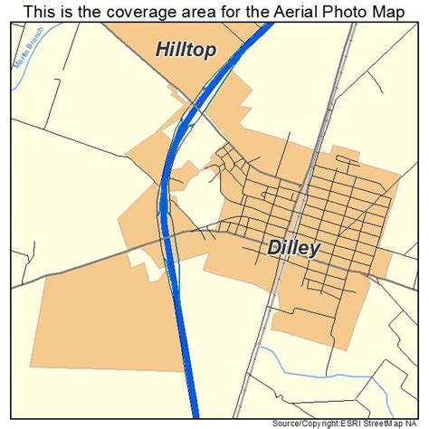 Aerial Photography Map of Dilley, TX Texas