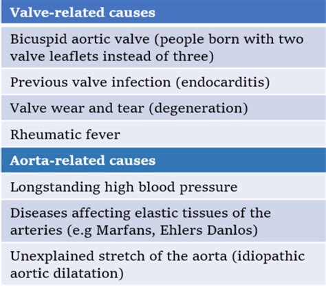 Aortic regurgitation - British Heart Valve Society