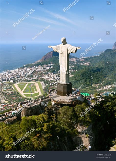 Dramatic Aerial View Of Rio De Janeiro And Christ The Redeemer Stock Photo 73059592 : Shutterstock