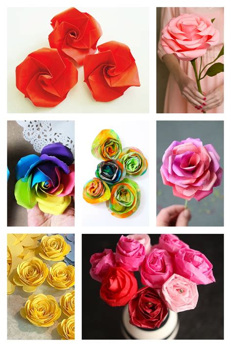 How To Make Paper Roses Step By Step For Kids