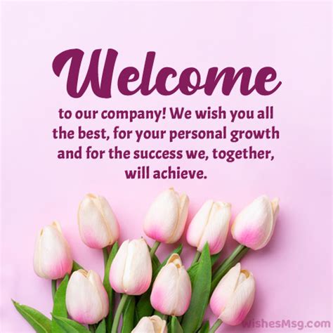 Welcome Message for New Employee or Team Member - WishesMsg