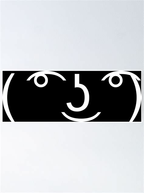 "Lenny Face Emoticon ( ͡° ͜ʖ ͡°)" Poster by putonmemes | Redbubble